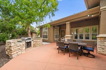 Outdoor patio and grill